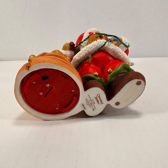 Cherished Teddies St. Nick Figurine Santa Claus Lights Up Special Delivery - Picture 5 of 7